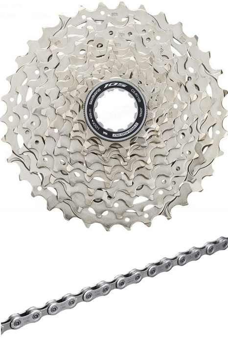 Shimano 12 Speed Chain and Cassette 105 R7100